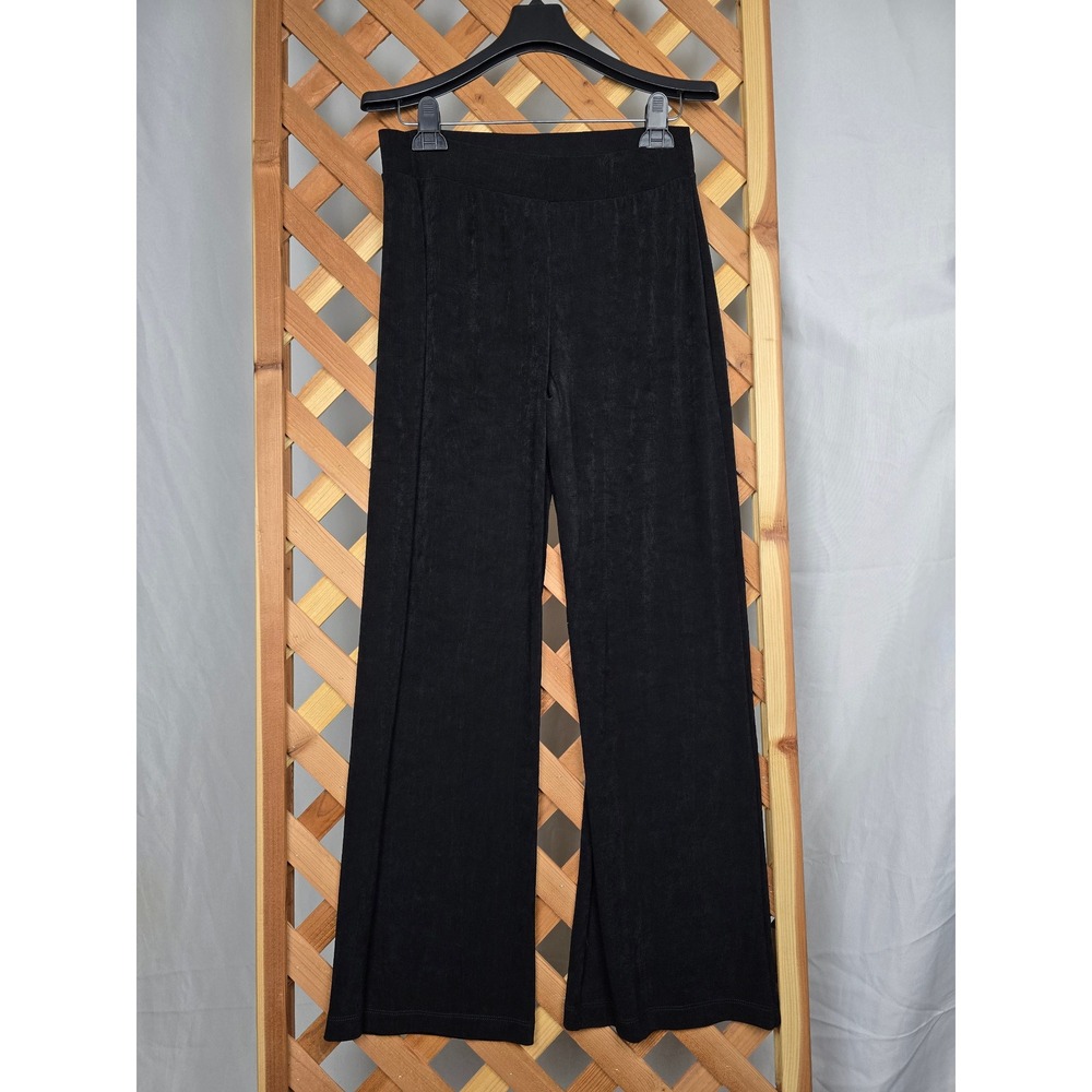 Chico's Travelers Hutton Pant Womens 0R Black Wide Leg Acetate Blend - NEW